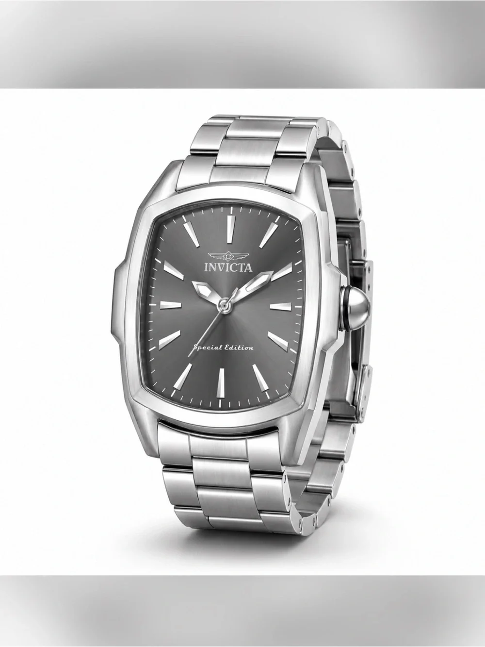 Invicta Lupah Men's Quartz Stainless Steel Watch 44-47.9mm Gray Dial 30m